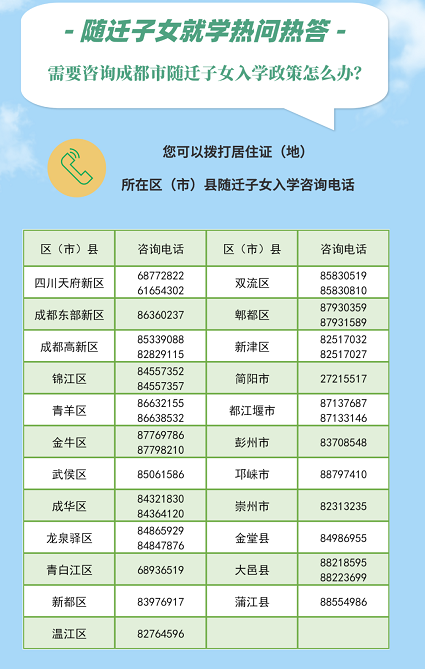 2022年成都市龍泉驛區(qū)隨遷子女初升高最新政策